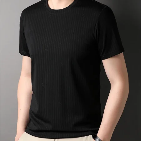 Men's Casual Short Sleeve T-shirt Top Brand Designer Plain Trendy Korean Fashion Summer Clothing Top Quality New