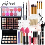 28pcs Women Makeup Set Eyeshadow Lipstick Eyebrow Concealer Powder Brush Complete Beginner Student Female