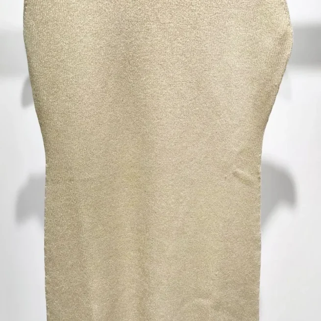 Women Irregular Knitted Midi Dress, Sleeveless Bodycon O-Neck Slim Casual Beach Party Elegant Summer Dress