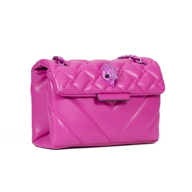 Luxury Design Lady Handbag Pink Pu Leather Women Purse Small Square Bag In Rhomboid Shape Cross Body Bag Shoulder Bag