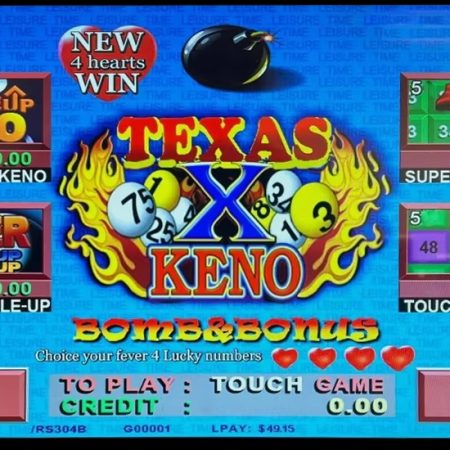 New generation 4 hearts Texas Keno game board arcade machine Plug Type US Plug