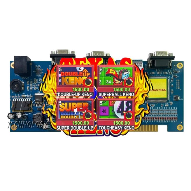 New generation 4 hearts Texas Keno game board arcade 4 in 1