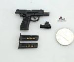 1/6 Scale QSZ92 Pistol Semi-automatic Guns Weapon Props Plastic Model Fit 12'' HT Action Figure Body Dolls