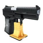 22514 327Pcs Qsz92 Semi Automatic Pistol Arms Model 1:1 Black Gun Building Block Brick Toy