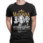 Summer Men Women Madonna Singer Pop Classic Music T Shirt Outfits 100% Cotton T-shirt