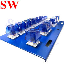 1 pc 14K arcade LED Blue keyboard with 14 small buttons 14 Pin interface/illuminated keyboard for arcade game machine accessories