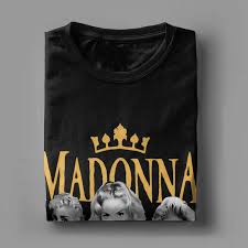 Summer Men Women Madonna Singer Pop Classic Music T Shirt Outfits 100% Cotton T-shirt