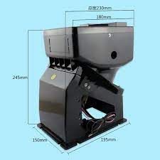 High Quality 6 Holes 220V 24V Coin Motor Coin Hopper with US Plug for Arcade