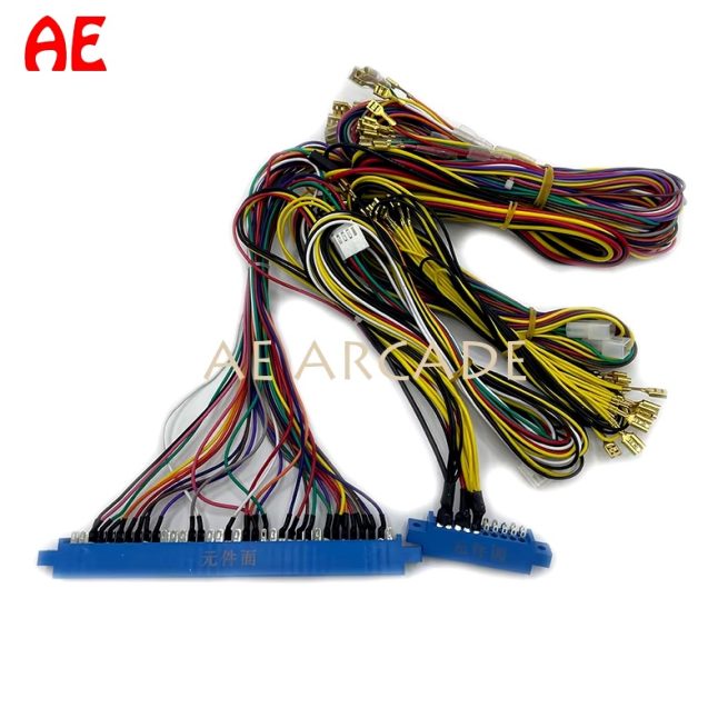 10PIN + 36 PIN Jamma Cable Harness Connector Female Wire 2 Interfaces for Arcade Game Machines Accessory