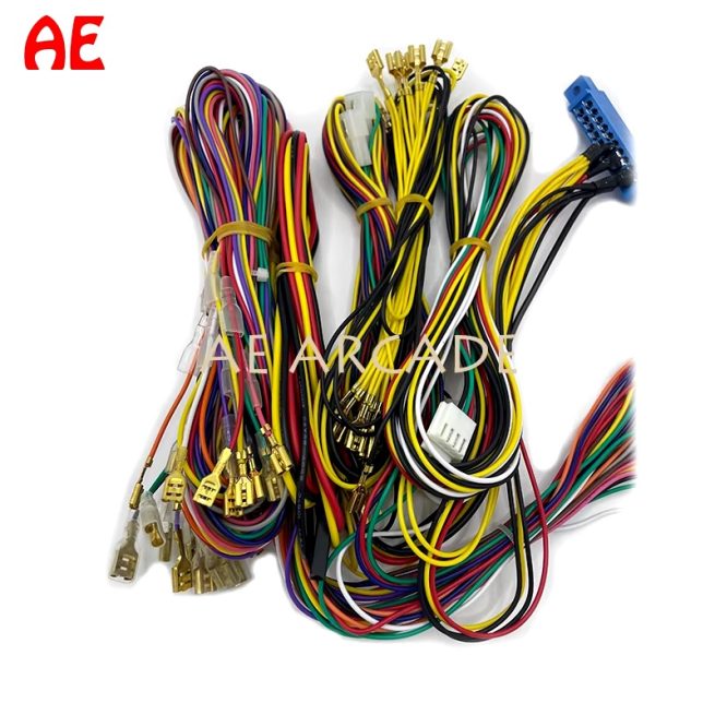 10PIN + 36 PIN Jamma Cable Harness Connector Female Wire 2 Interfaces for Arcade Game Machines Accessory