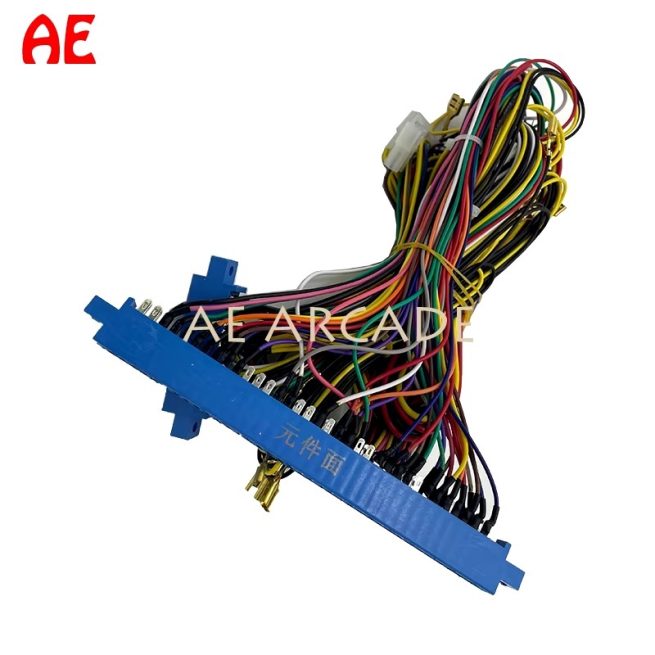 10PIN + 36 PIN Jamma Cable Harness Connector Female Wire 2 Interfaces for Arcade Game Machines Accessory