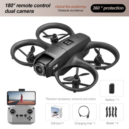 Xiaomi D16 Mini Drone 8K HD Dual Camera Aerial Aircraft Obstacle color black