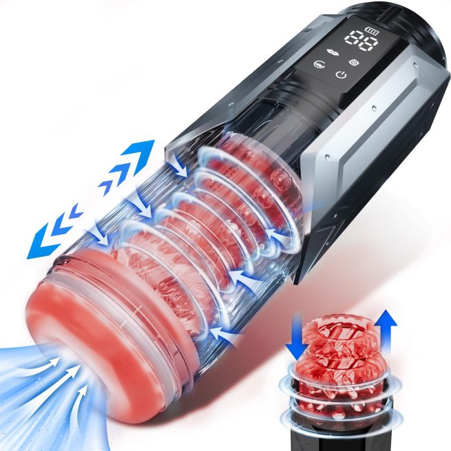2025 Automatic Male Masturbator 7 Thrusting Rotating Modes Mastubator
