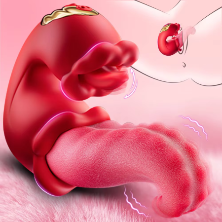 Vibrator Adult Sex Toys for Women 4 in 1 Tongue Thrusting Vibrators