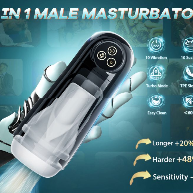 Automatic Male Sucking Masturbator Cup with TPE Channel