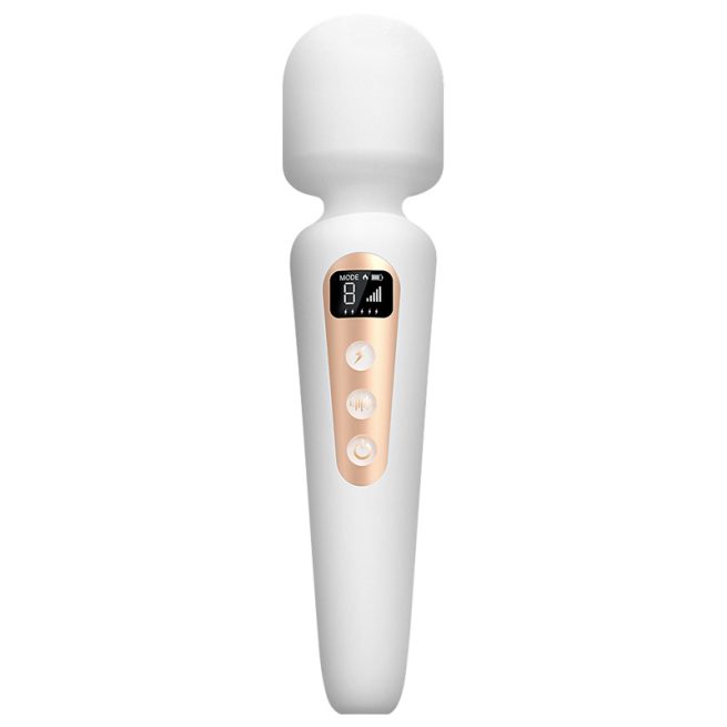 LCD display vibrator intelligent heating AV vibrator with 5 different