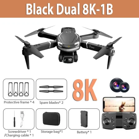 Xiaomi Original V88 Drone 8K 5G GPS Professional HD Aerial Photography color black