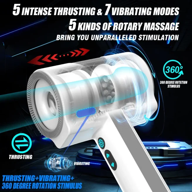 Male Automatic Masturbation Cup Glans Penis Stimulator Telescopic