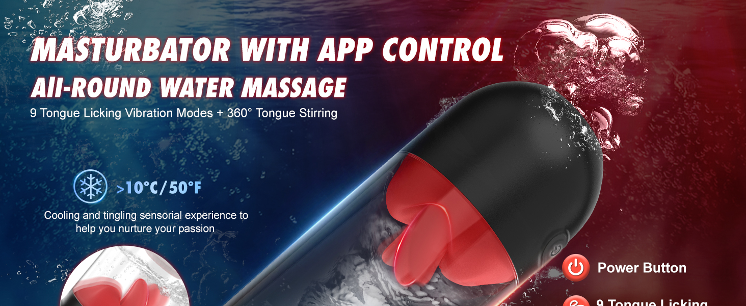 APP Control Automatic Male Masturbation Cup Licking