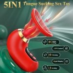 APP Control Clitoral Sucker Vibrator Tongue Licking Nipple Vagina