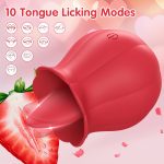 Sex Toys Vibrator Nipple Vagina Tongue Licking Stimulator Massager