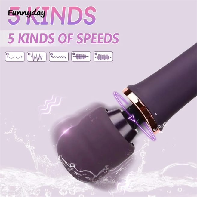 10 Speed Powerful AV Stick Big Vibrator Handheld Magic Wand Vibrator G