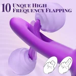 2 in 1 Realistic Lips Clitoris Vibrator for Woman G Spot Sex Toy