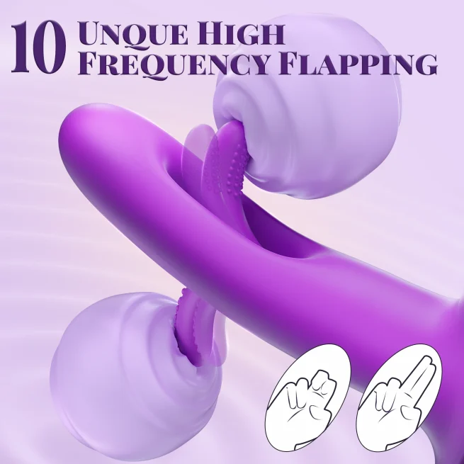 2 in 1 Realistic Lips Clitoris Vibrator for Woman G Spot Sex Toy