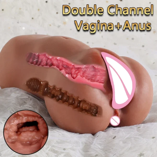 Real Vagina Masturbation Sex Doll Realistic Butt Skin Pocket Pussy Sex