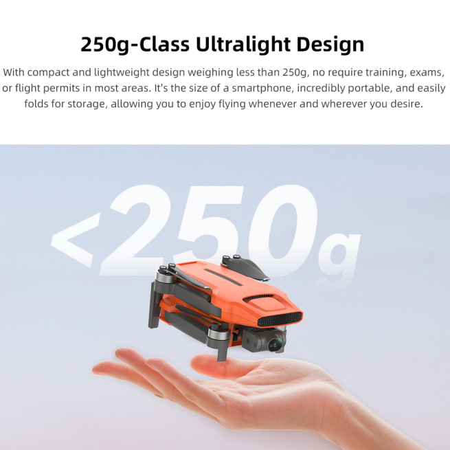 FIMI Mini 3 4K GPS drone with 3-Axis Gimbal 249g 4K/60FPS 48MP 9KM