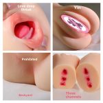 3-in-1 Masturbation Cup Oral Anal and Vaginal Pleasure Toy for Men
