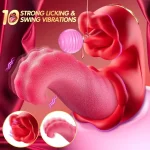 Vibrator Adult Sex Toys for Women 4 in 1 Tongue Thrusting Vibrators