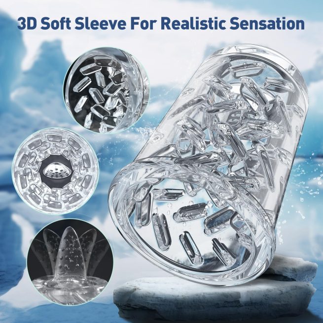 LCD Automatic Sucking Licking Male Masturbator Penis Pump