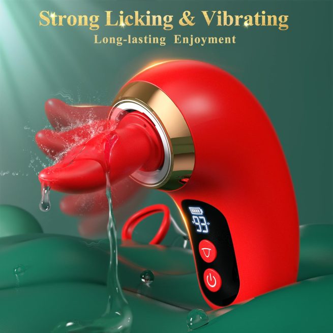 APP Control Clitoral Sucker Vibrator Tongue Licking Nipple Vagina