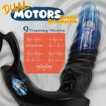 APP Control Men Prostate Massage with Dual Silicone Cock Ring Anal