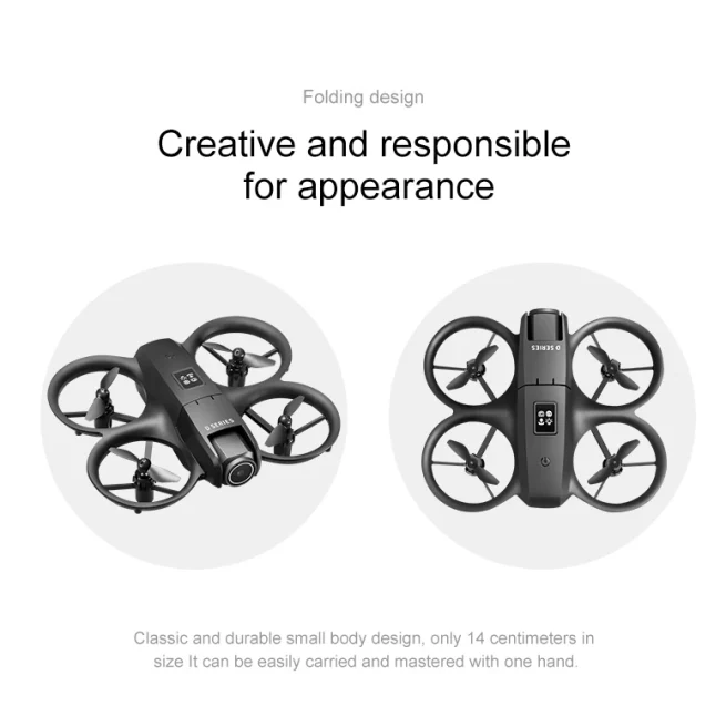 Xiaomi D16 Mini Drone 8K HD Dual Camera Aerial Aircraft Obstacle color black