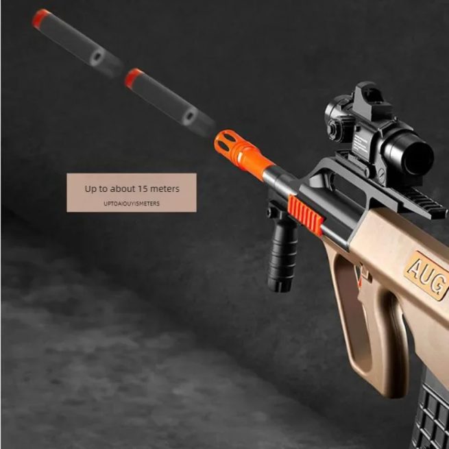 Electric High-speed AUG Gun Toys Continuous Firing Soft Bullet Assault