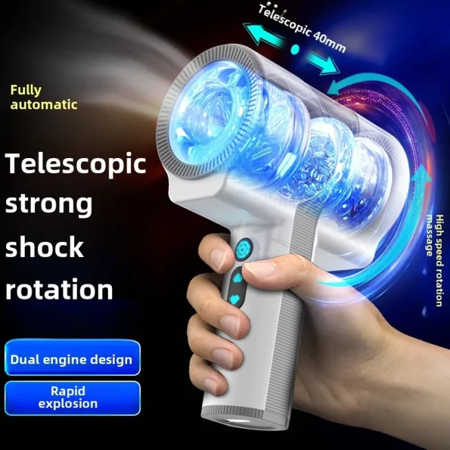 Male Automatic Masturbation Cup Glans Penis Stimulator Telescopic
