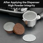 51mmReusable Metal Double Coffee Filter Fine Mesh Heat Resistant Coffee Puck Screen Professional Espresso