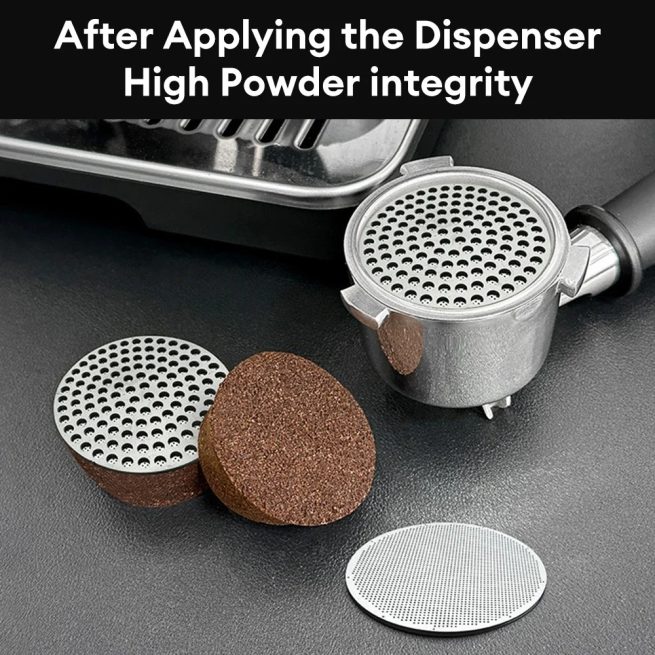 51mmReusable Metal Double Coffee Filter Fine Mesh Heat Resistant Coffee Puck Screen Professional Espresso