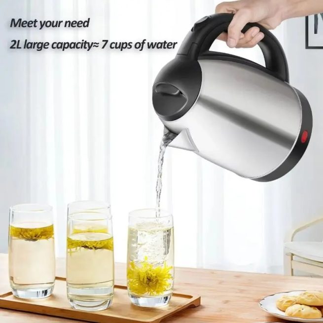 2L Electric Kettle Stainless Steel Kitchen Appliances Smart Kettle 1500W Whistle Kettle Samovar Tea Coffee Thermo Pot Gift