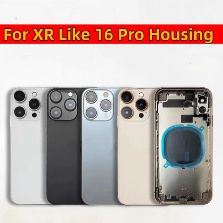 housing For XR Like 16 Pro Housing XR Up To 16 Pro Housing Back DIY Back Cover Housing Battery Middle Frame Replacement