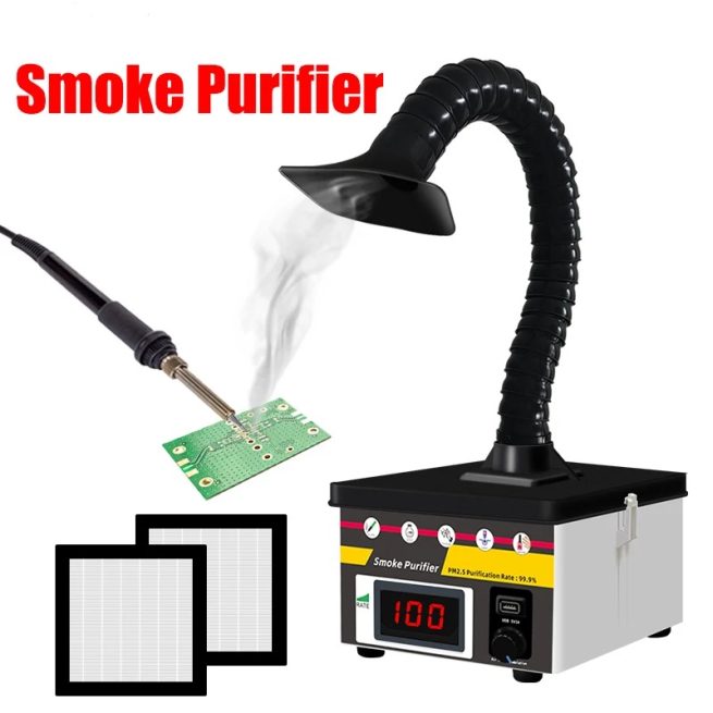 Smoke mist purifier,eliminate toxic smoke, Laser Smoke Absorber Solder Fume Extractor Welding Smoke Purifier for Phone Repair Na