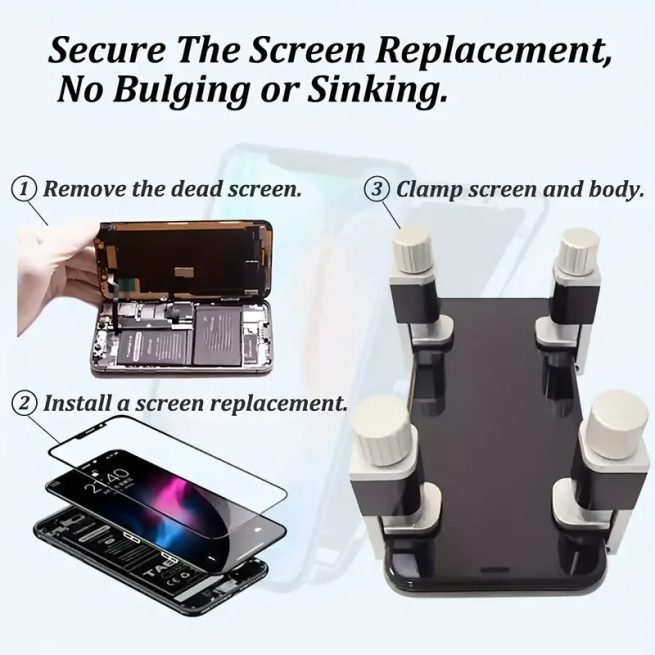 Adjustable Phone Repair Clamp - Screen Securing Tool For Smartphones, Tablets, Laptops & Ipads