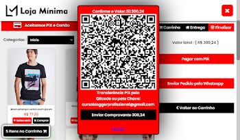 Pagamento QR PIX ou Whatsapp